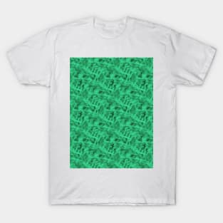 Green gray smoke - modern elegant pattern T-Shirt